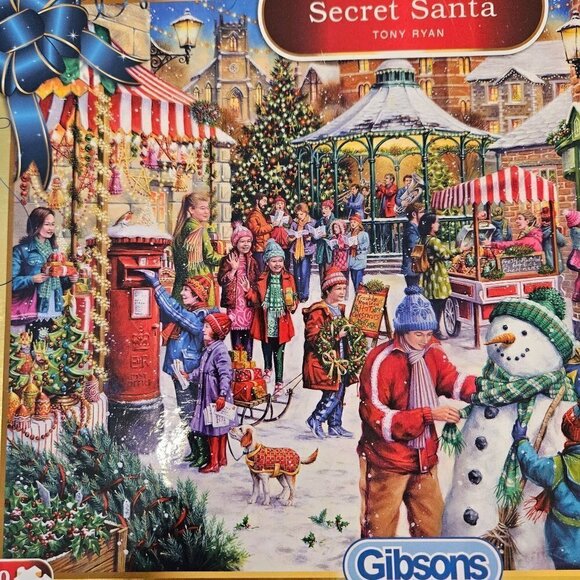 Gibsons Secret Santa Christmas 2019 Limited Edition Tony Ryan Jigsaw Puzzle, 1K - Picture 8 of 15